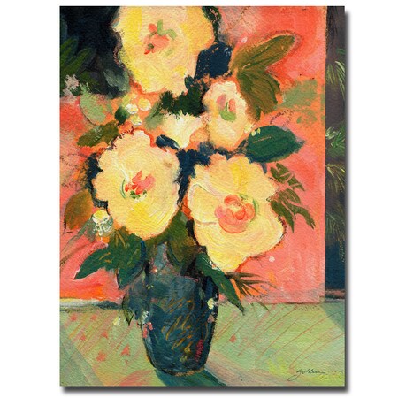 Sheila Golden 'Tropical Blooms' Canvas Art,26x32